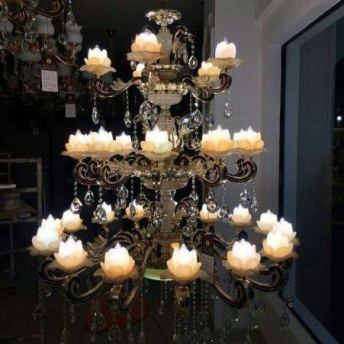 Đèn chùm đá nến - MSP: 522MPTDO